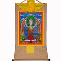 Chenrezig - Tibetan thangka painting, view 7