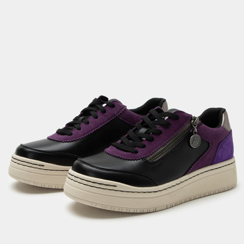Averie Black Purple Shoe | Alegria Shoes