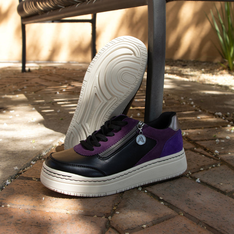 Averie Black Purple Shoe | Alegria Shoes