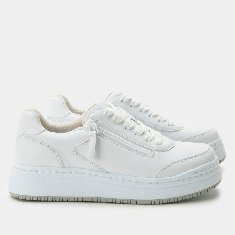 Averie Retro White Shoe | Alegria Shoes