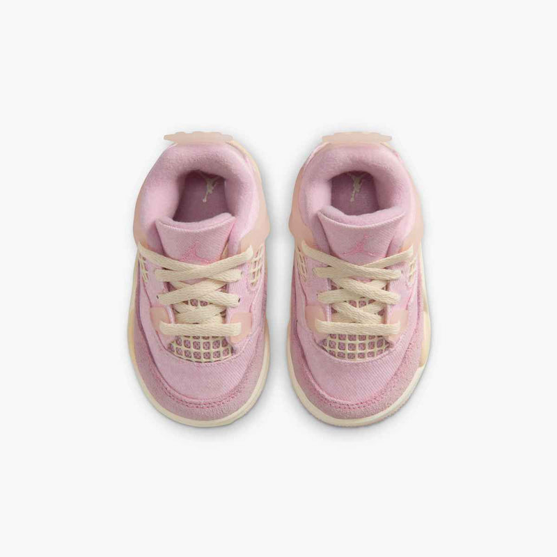 Baby/Toddler Jordan 4 Retro "Pearl Pink and Iced Carmine"