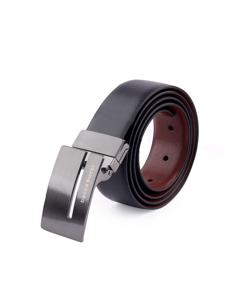 Bacca Bucci Auto reversible dress belt with Genuine Leather