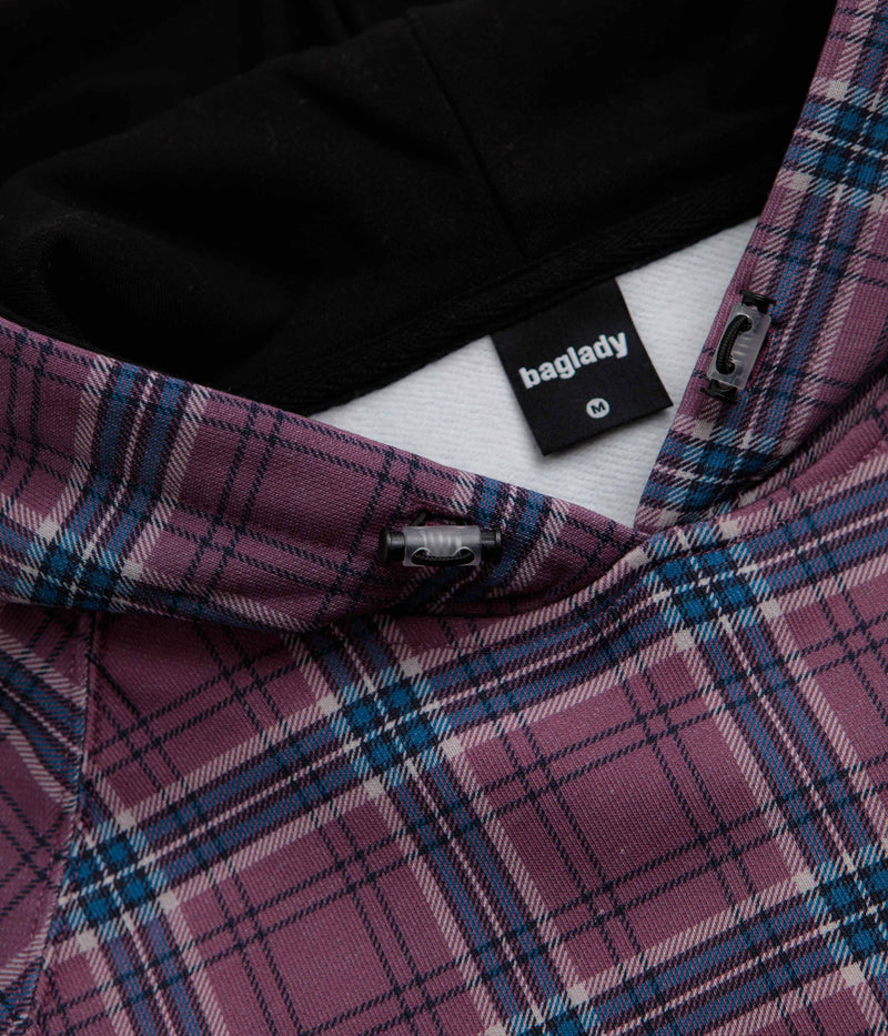 Baglady Warp Hoodie in Tartan