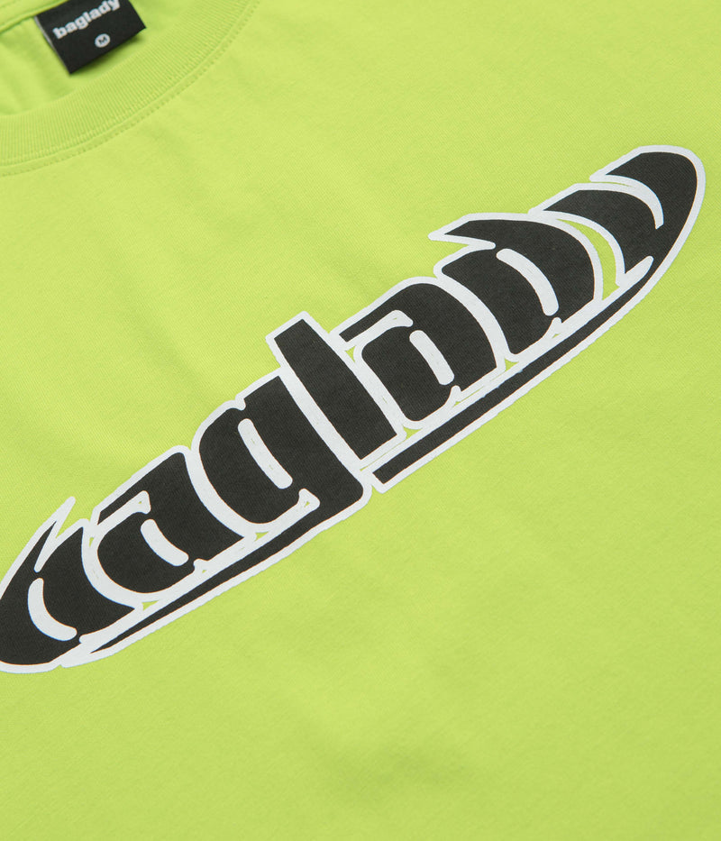 Baglady Warp T-Shirt in Vibrant Green