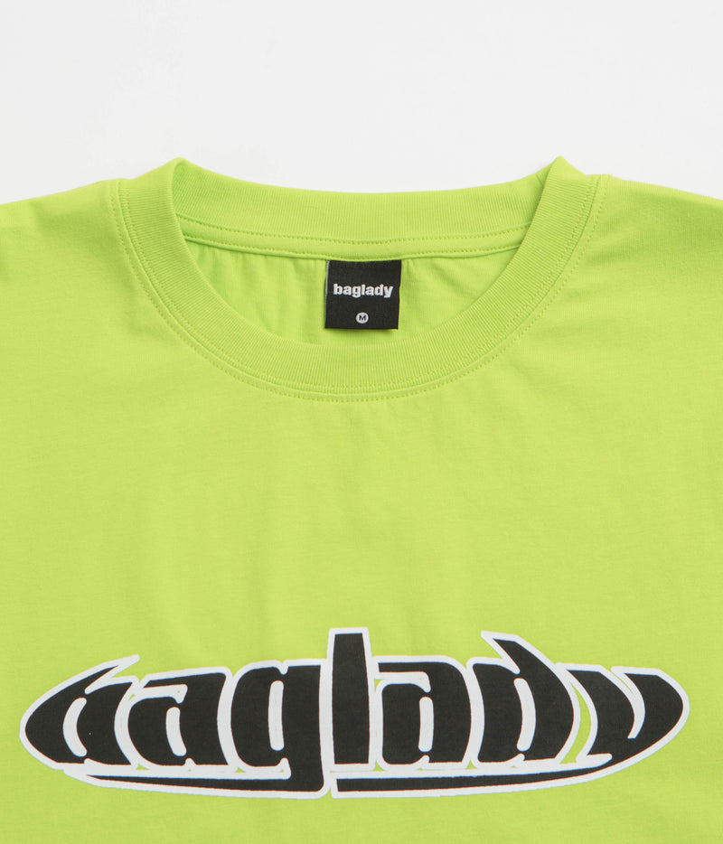 Baglady Warp T-Shirt in Vibrant Green