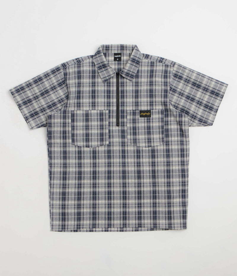 Baglady Workwear Polo Shirt in Dark Plaid