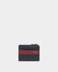 Bally Essential Bifold Wallet in Navy Blue Grained Leather