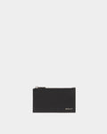 Bally Essential Card Holder in Black Grained Leather