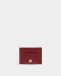 Bally Essential Card Holder in Ruby Red Leather