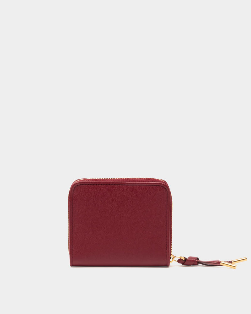 Bally Essential Coin Purse in Ruby Red Leather