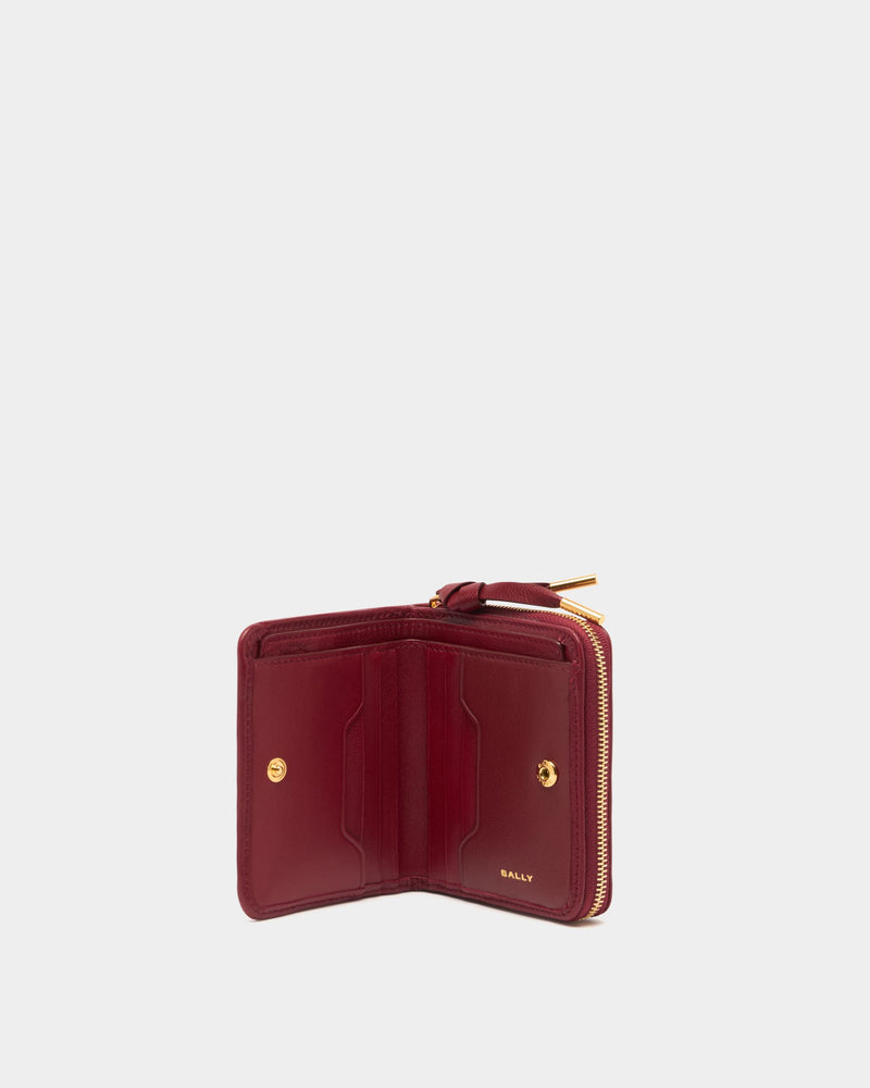 Bally Essential Coin Purse in Ruby Red Leather
