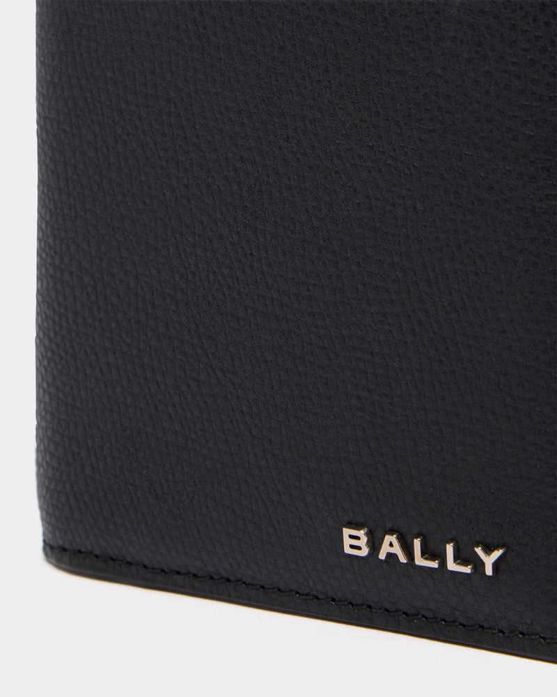 Bally Essential Continental Wallet in Black Grained Leather