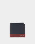 Bally Essential Wallet in Navy Blue Grained Leather