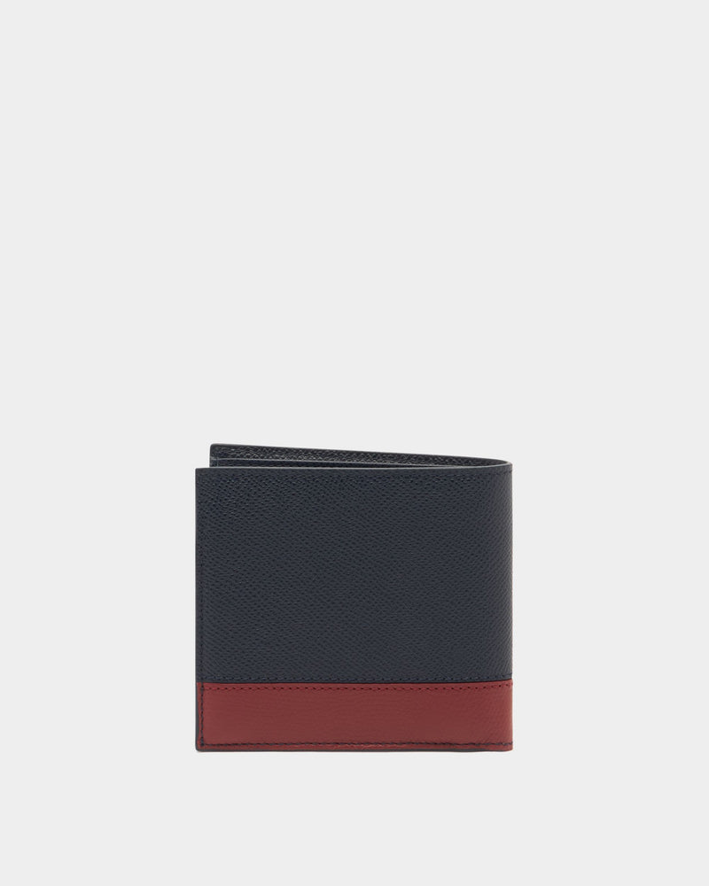 Bally Essential Wallet in Navy Blue Grained Leather