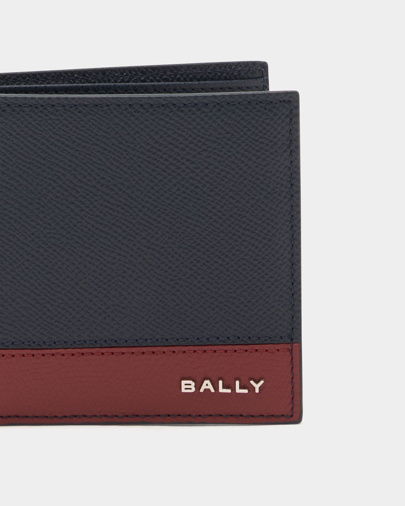 Bally Essential Wallet in Navy Blue Grained Leather