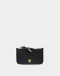 Bally Essential Zipped Card Holder in Black Leather