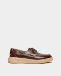 Bally Lift Sneaker in Amber Brown Leather