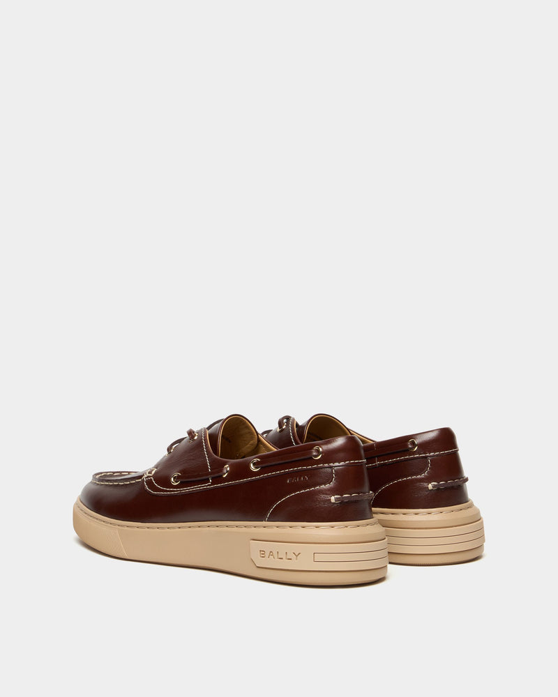 Bally Lift Sneaker in Amber Brown Leather