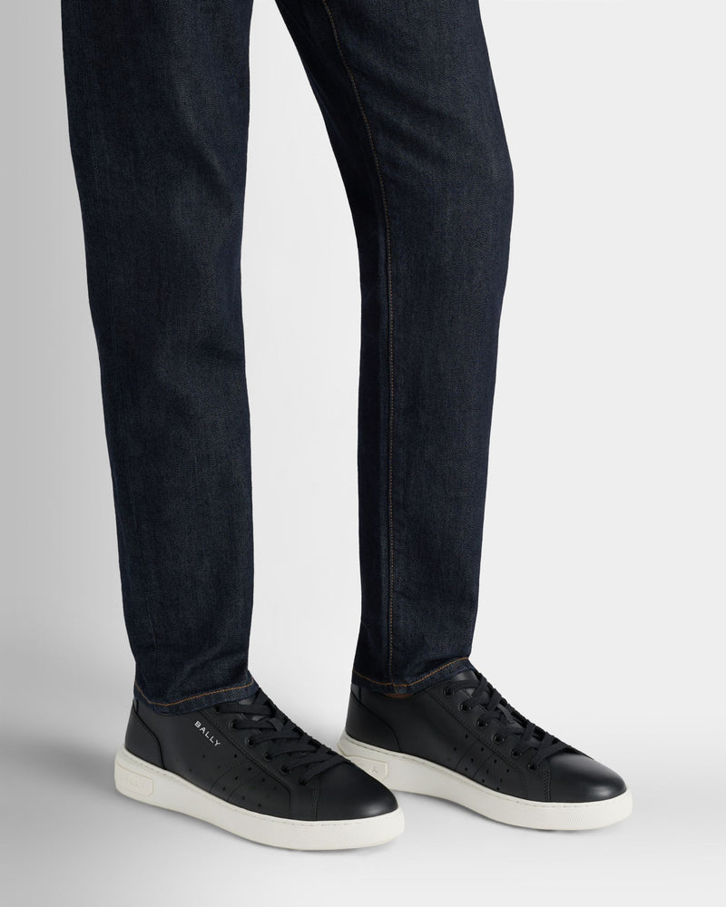 Bally Lift Sneaker in Black Leather