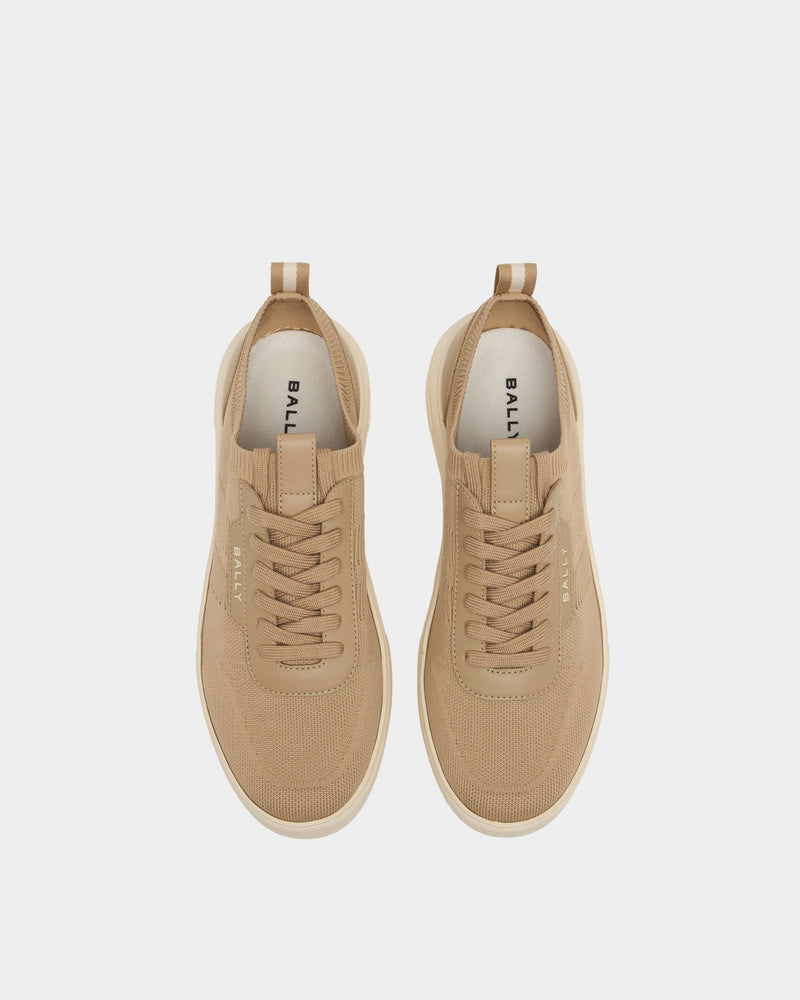 Bally Lift Sneaker in Light Beige Fabric
