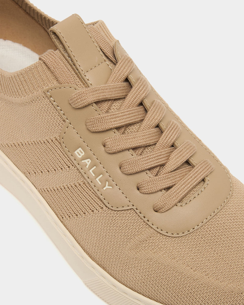 Bally Lift Sneaker in Light Beige Fabric