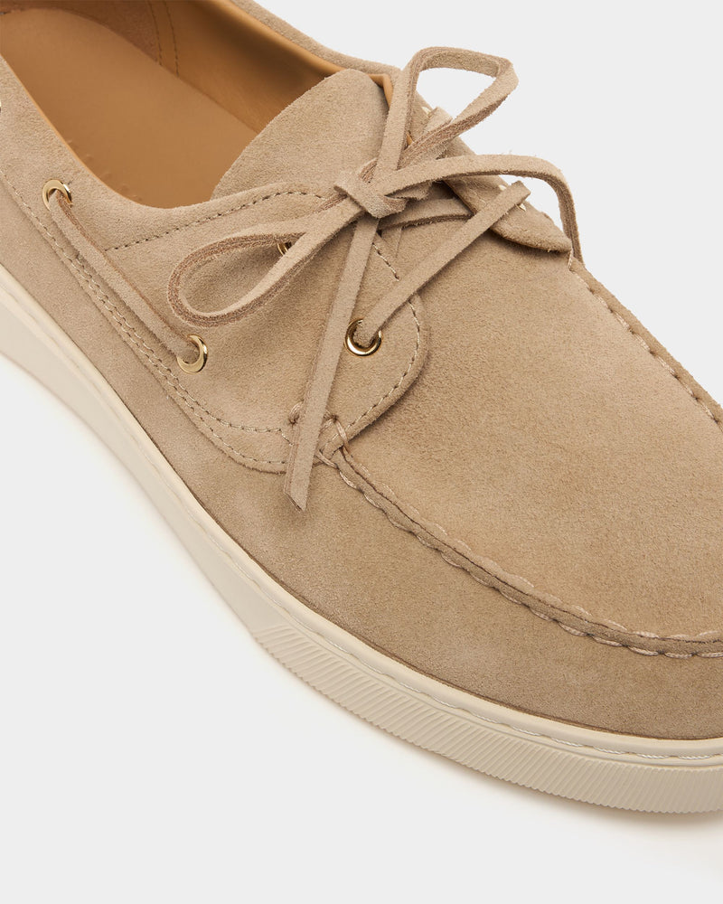 Bally Lift Sneaker in Light Beige Suede