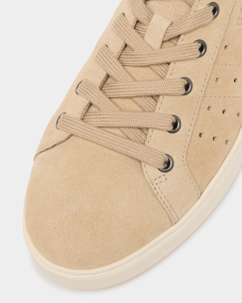 Bally Lift Sneaker in Light Beige Suede