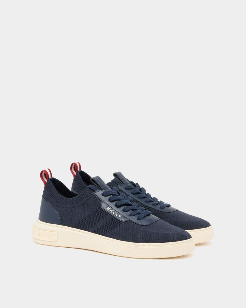 Bally Lift Sneaker in Navy Blue Fabric