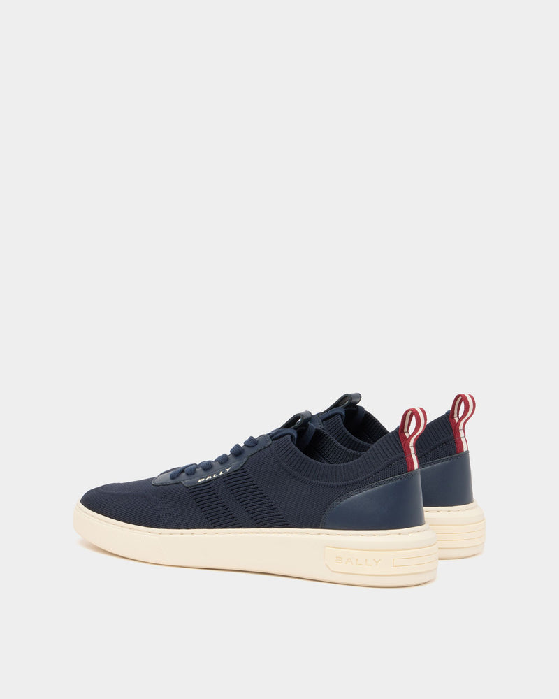 Bally Lift Sneaker in Navy Blue Fabric
