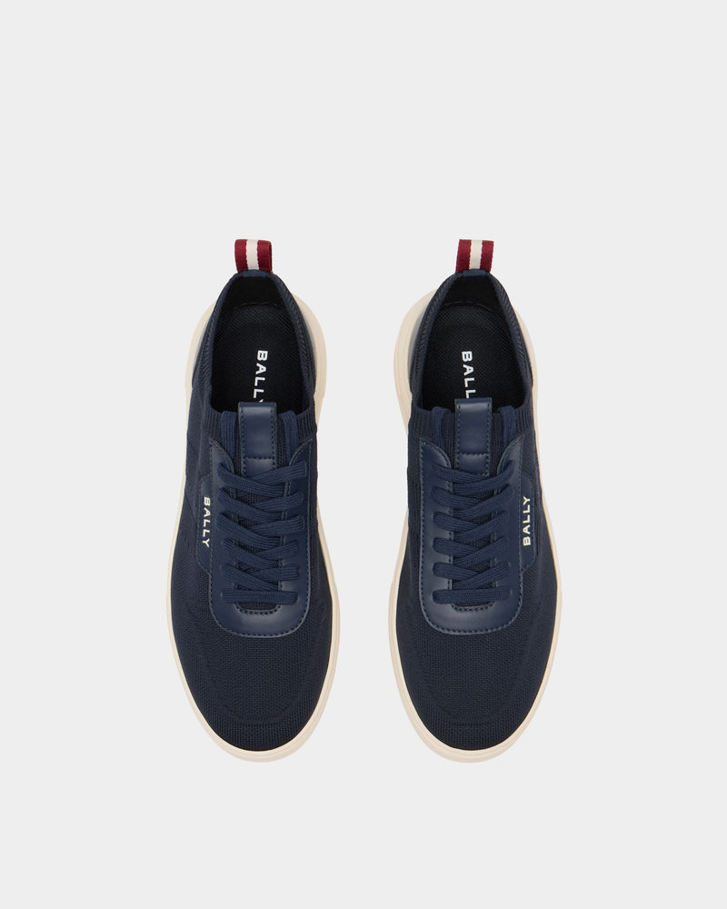 Bally Lift Sneaker in Navy Blue Fabric