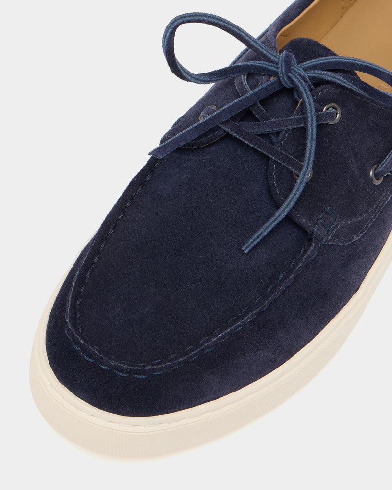 Bally Lift Sneaker in Navy Blue Suede