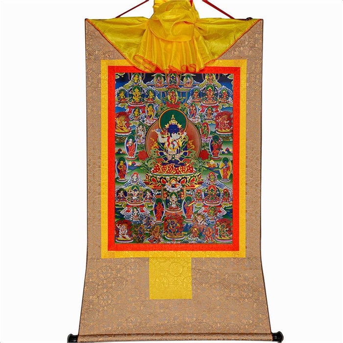 Bardo Thodol-42 Silent Deities - Tibetan thangka painting, view 7