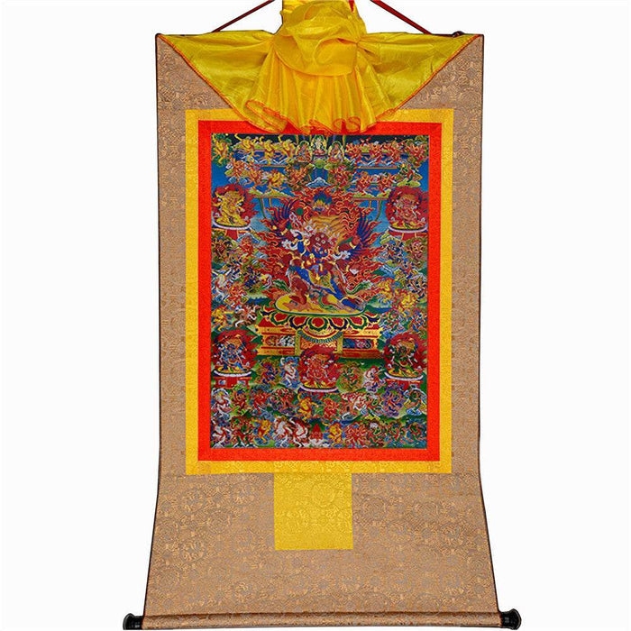 Bardo Thodol-58 Wrathful Deities - Tibetan thangka painting, view 7