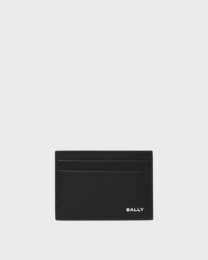 Beckett Card Holder in Black Leather