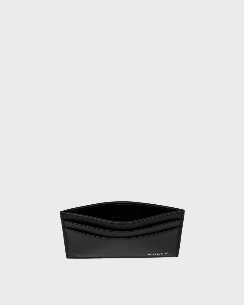 Beckett Card Holder in Black Leather