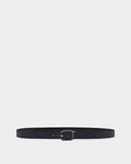 Beryl 35 mm Adjustable And Reversible Belt in Navy Blue And Black Leather