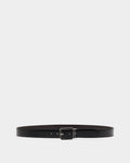 Beryl 35mm Reversible And Adjustable Belt in Black And Deep Burgundy Leather