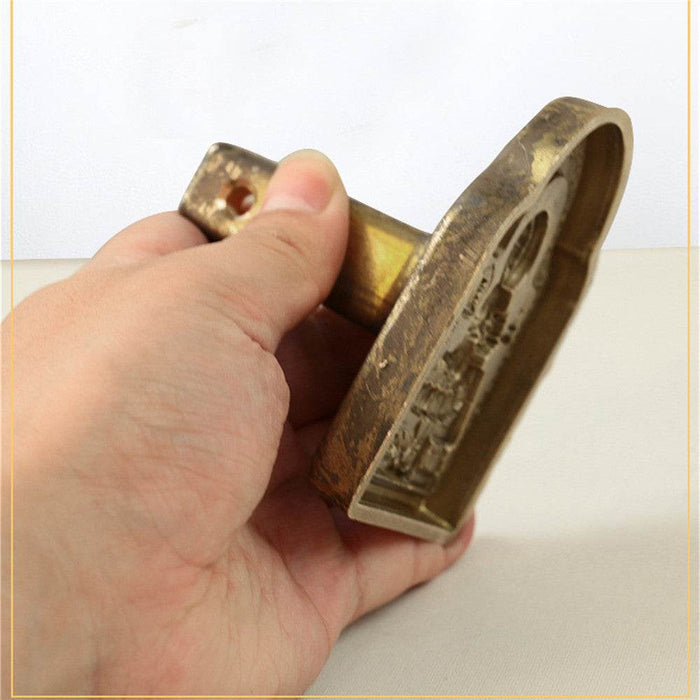 Bhaisajyaguru Medicine Buddha Tsa Tsa Mold - Tibetan tsa tsa mold, close-up detail