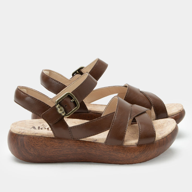 Bianca Walnut Sandal | Alegria Shoes