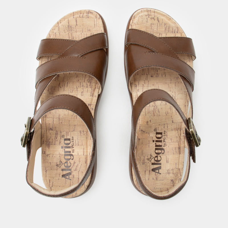 Bianca Walnut Sandal | Alegria Shoes