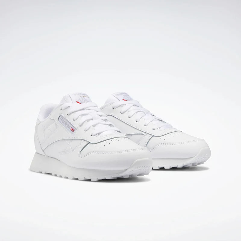 Big Kid's Reebok Classic Leather "Triple White"