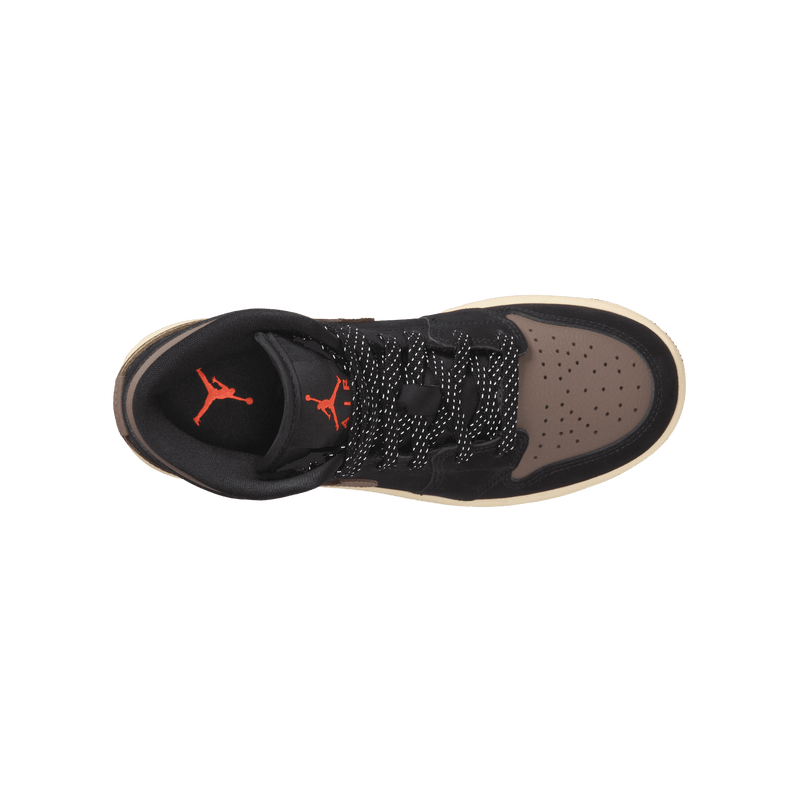 Big Kids' Air Jordan 1 Mid SE "Black Olive Grey"