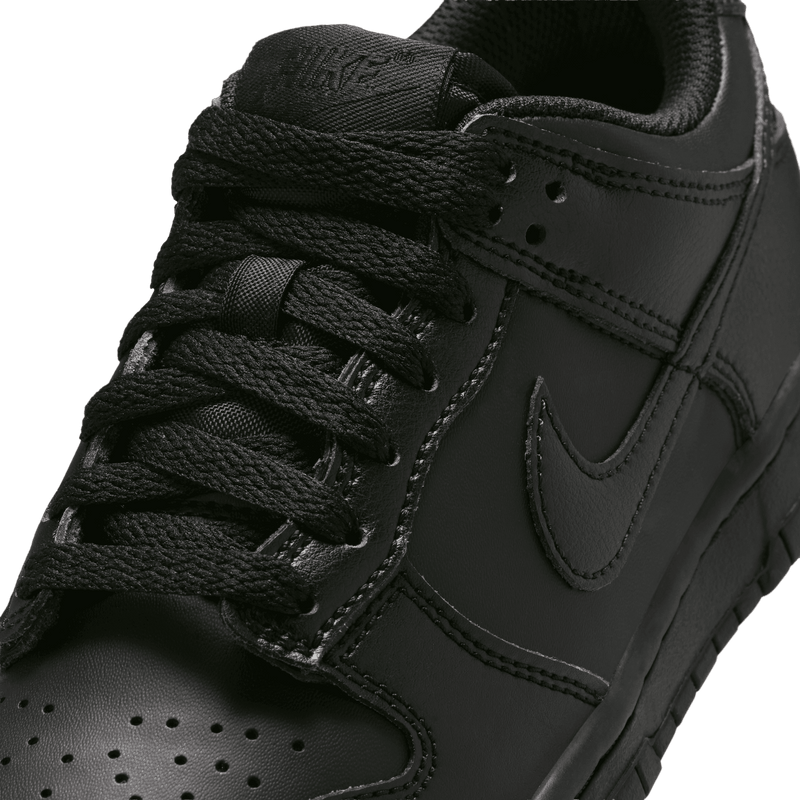 Big Kids' Nike Dunk Low "Triple Black"