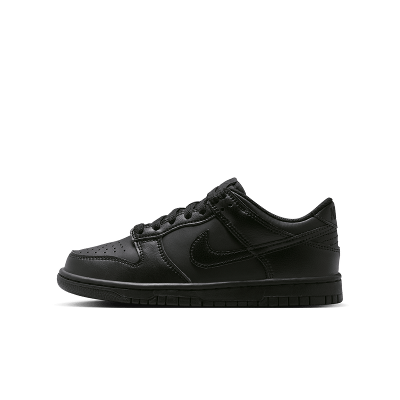Big Kids' Nike Dunk Low "Triple Black"