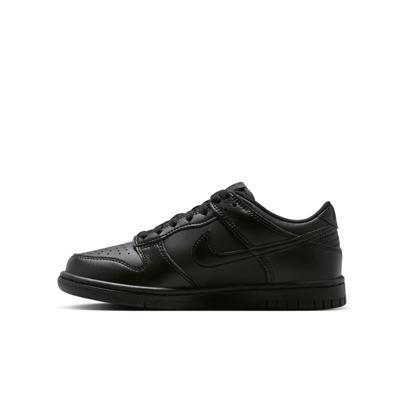 Big Kids' Nike Dunk Low "Triple Black"