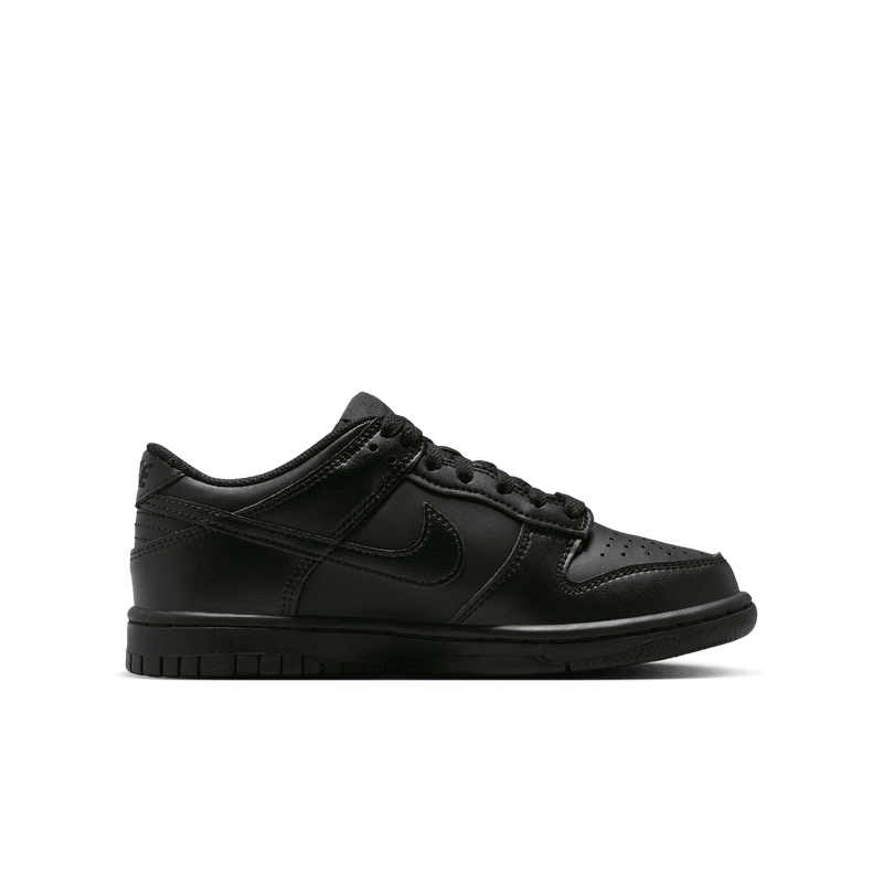 Big Kids' Nike Dunk Low "Triple Black"