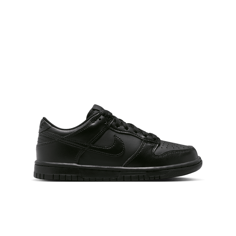Big Kids' Nike Dunk Low "Triple Black"