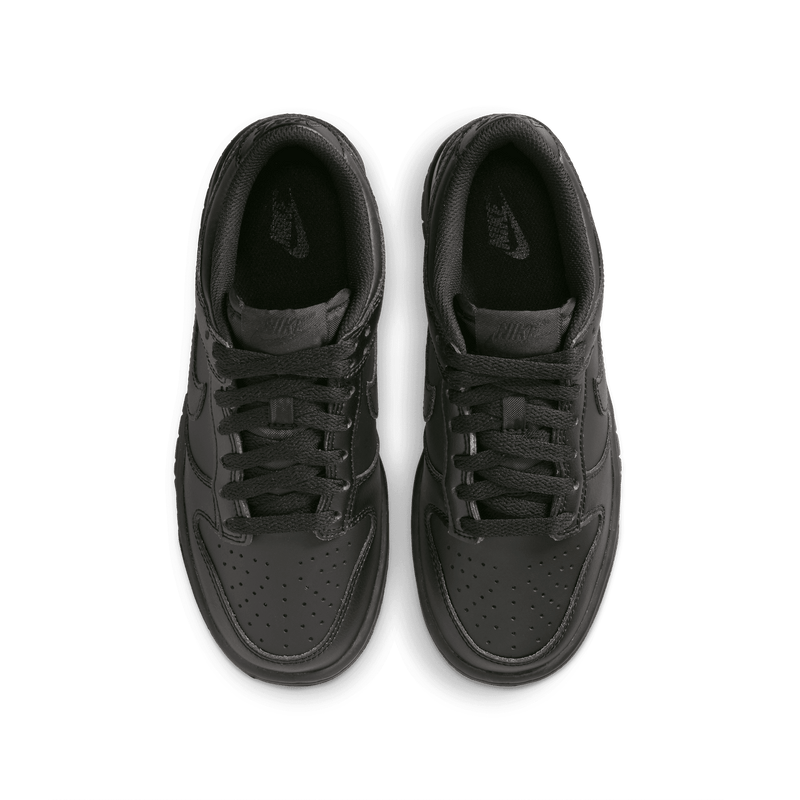Big Kids' Nike Dunk Low "Triple Black"