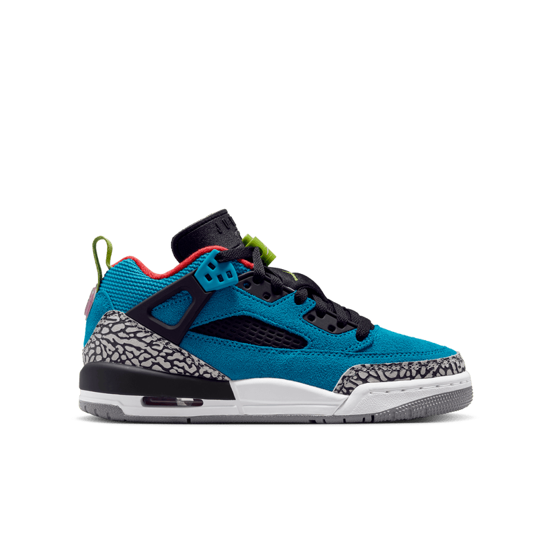 Big Kids' Jordan Spizike Low "Neo Turquoise Light Crimson"