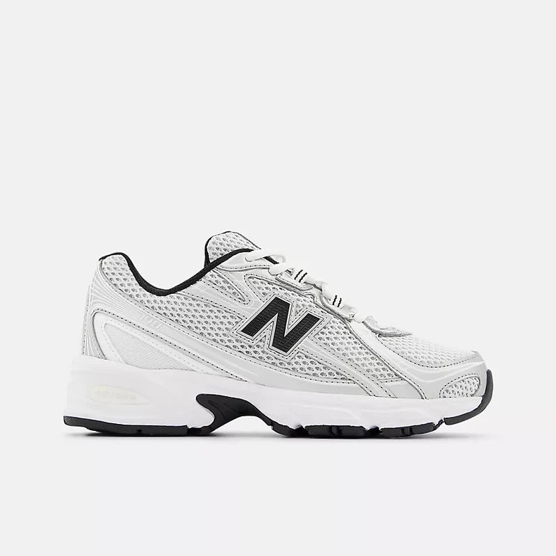 Big Kids' New Balance 740 "White Silver Black"